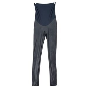 SPANX Maternity Faux Leather Leggings Black‎ Size Small
